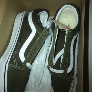 OLIVE GREEN VANS